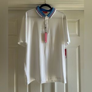 Redvanly bright white golf / polo shirt